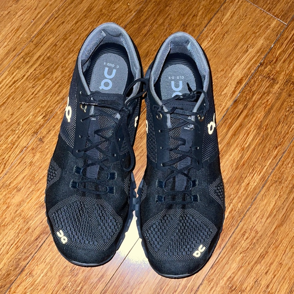 On Cloud X running shoes, gently used